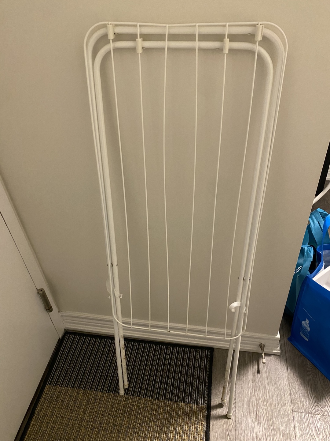 White Foldable Clothes Drying Rack