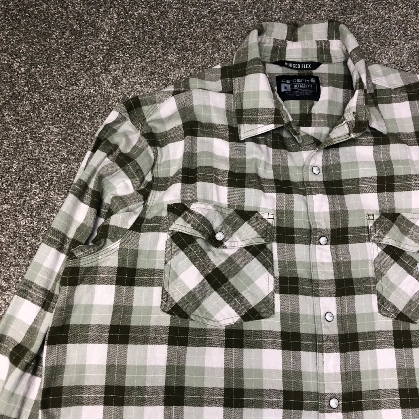 Carhartt Rugged Flex Pearl Snap Flannel Button Down image indicator(4)