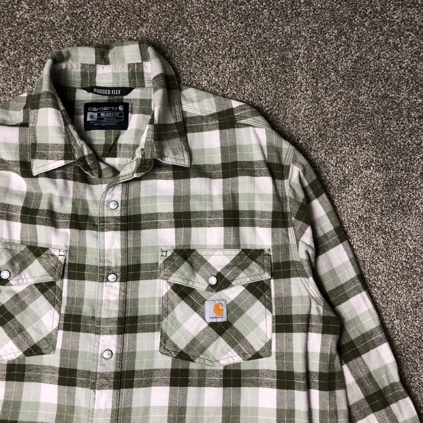 Carhartt Rugged Flex Pearl Snap Flannel Button Down image indicator(2)