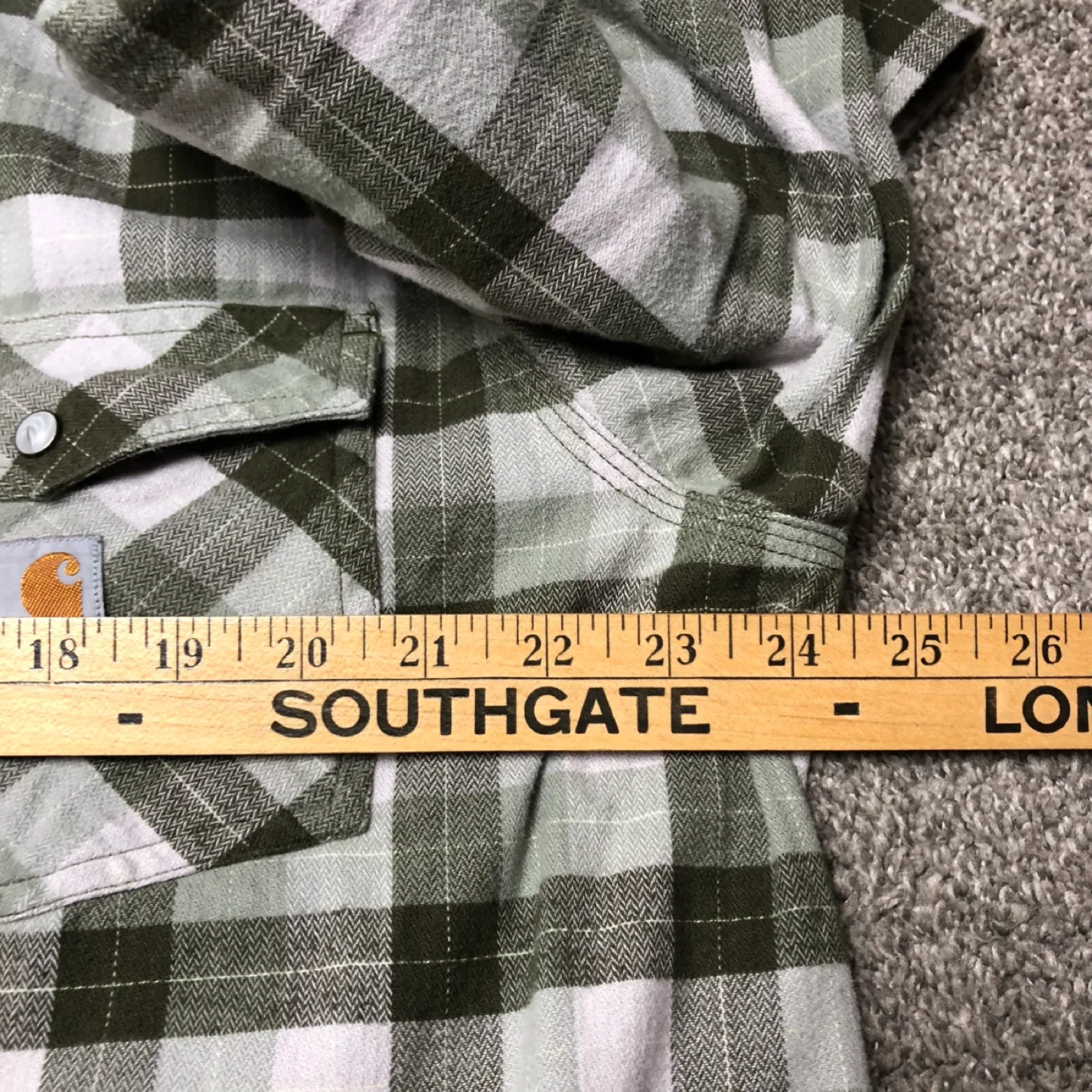 Carhartt Rugged Flex Pearl Snap Flannel Button Down image indicator(7)