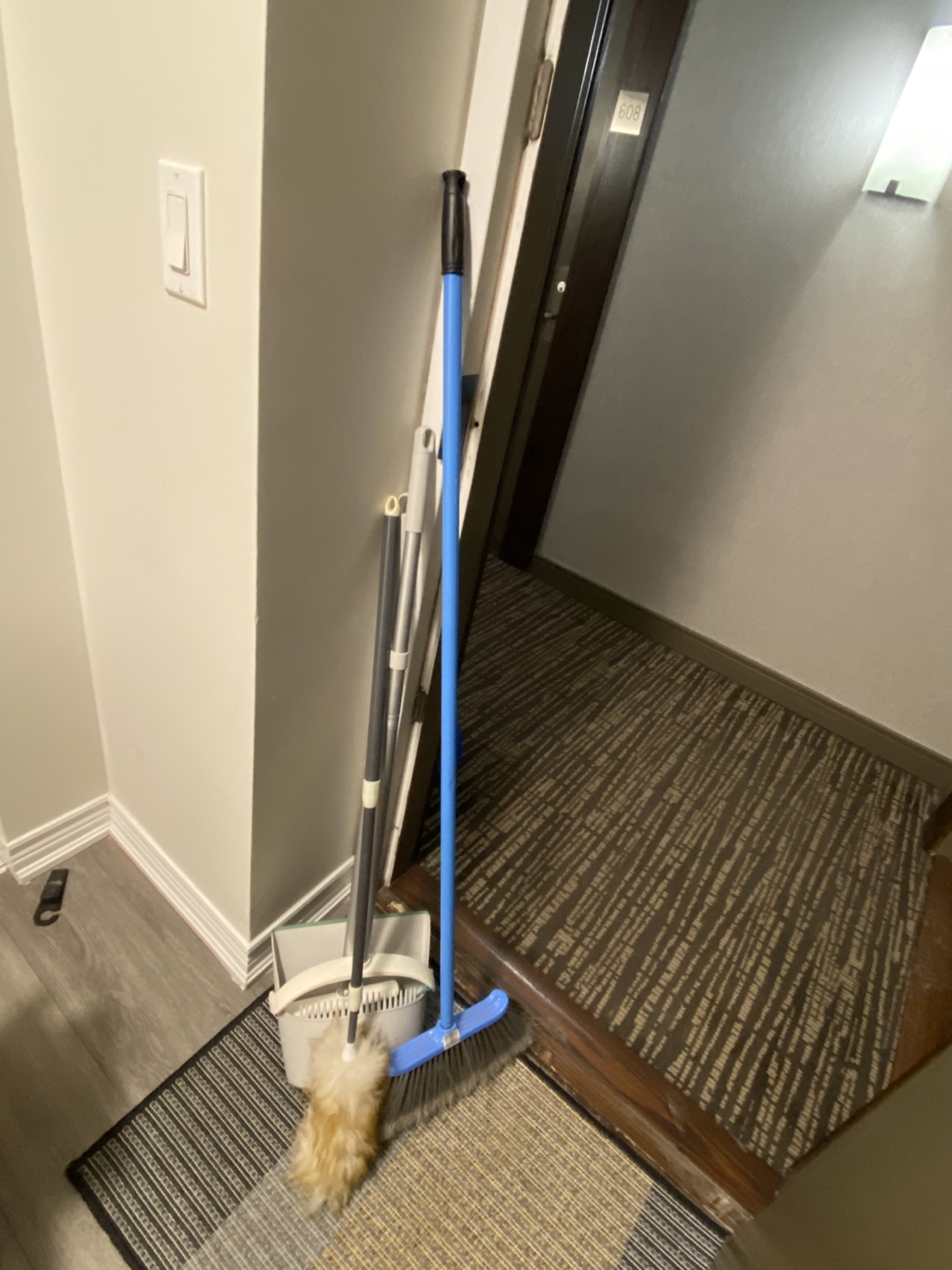 Cleaning Supplies Bundle - Broom, Dustpan, and Mop