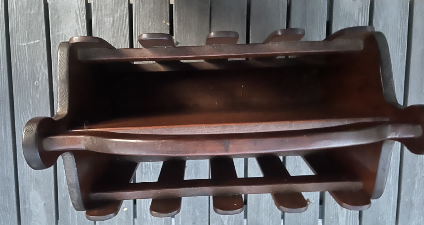 Vintage Wooden Magazine Rack - photo 2