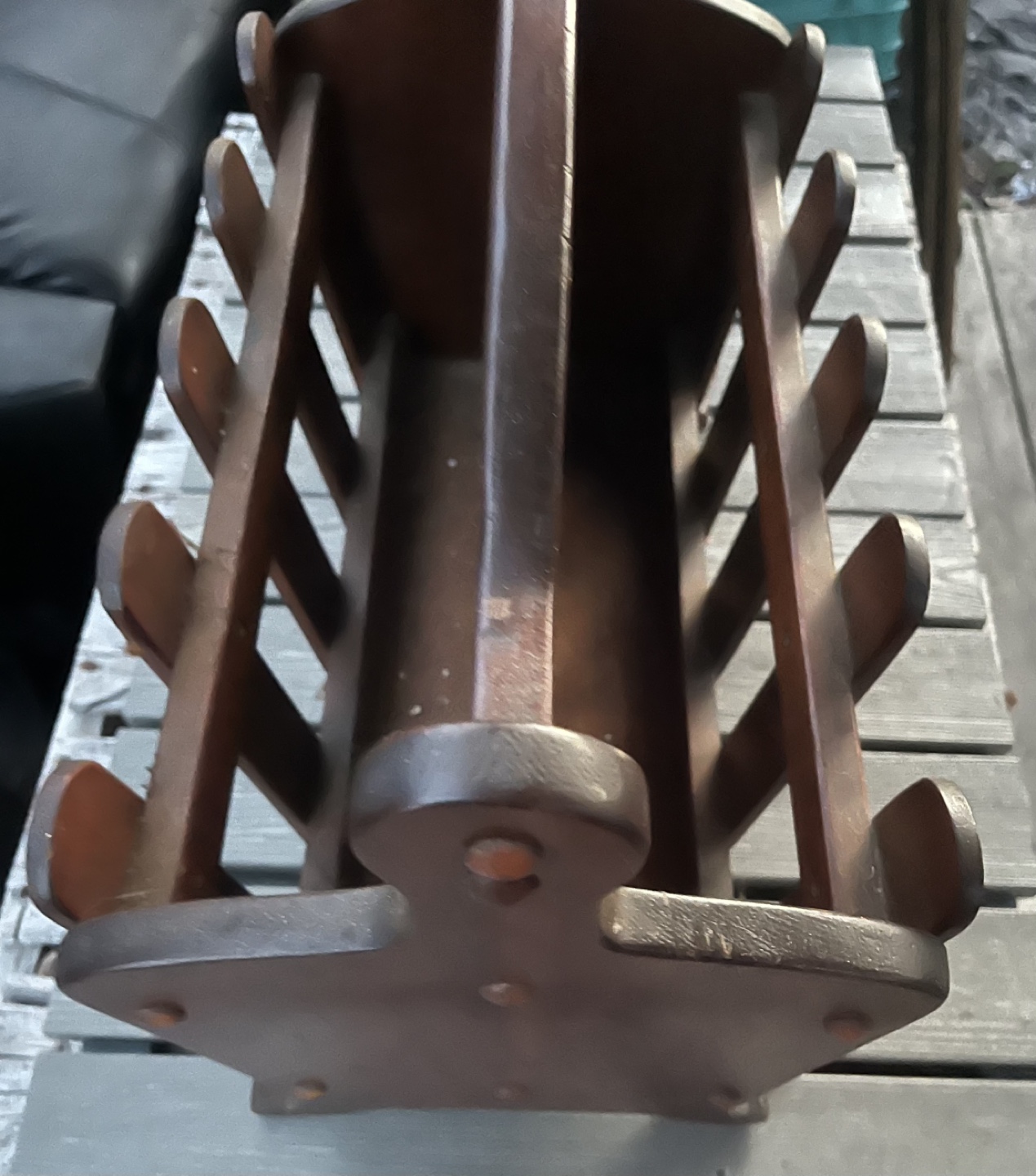 Vintage Wooden Magazine Rack - photo 3