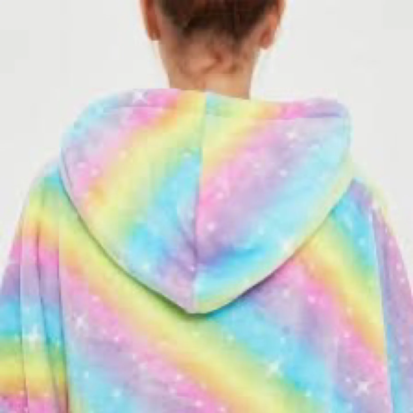 Rainbow Oodie Sherpa Hoodie Blanket image indicator(5)