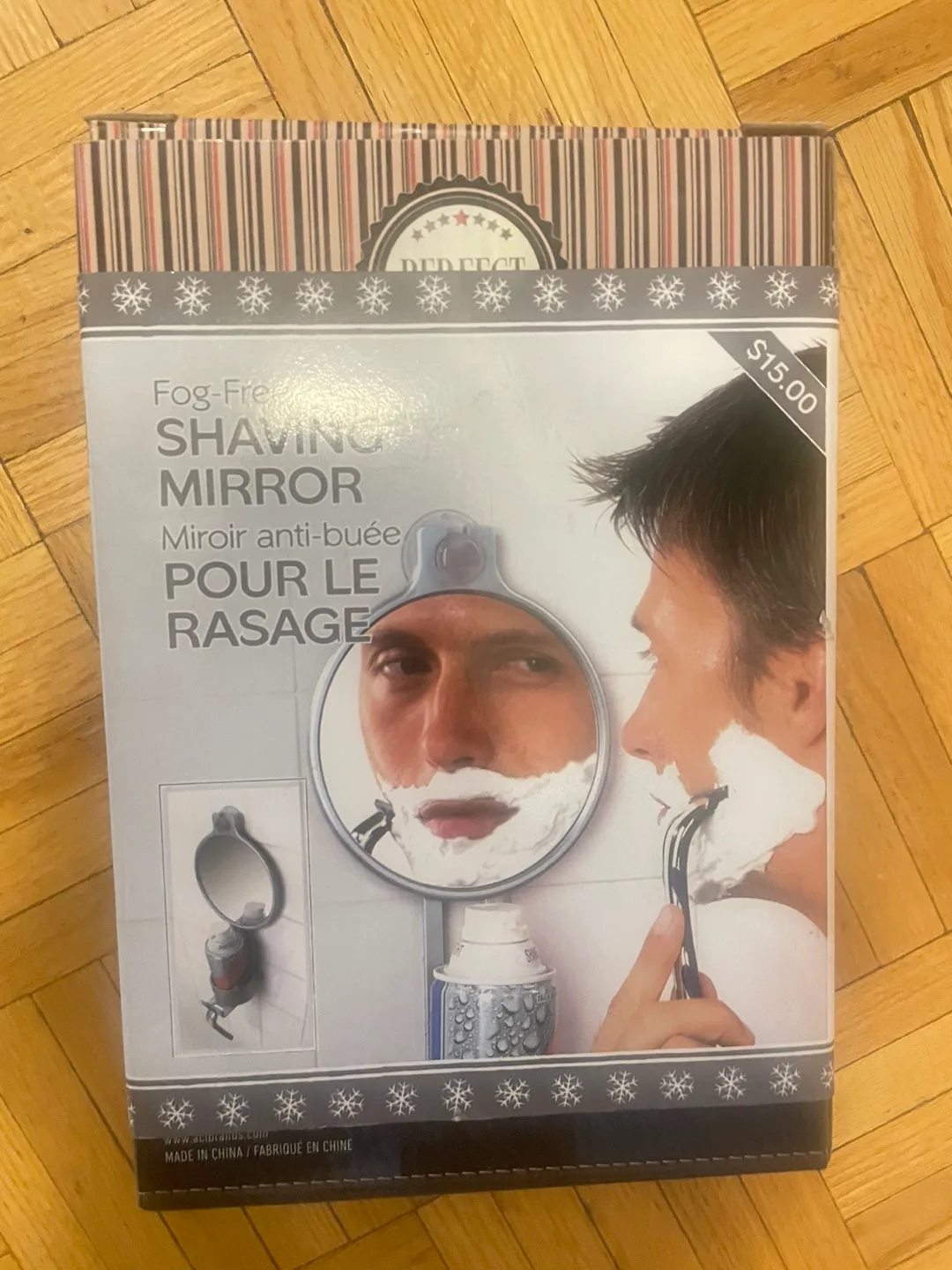 Fog-Free Shower Mirror image indicator(3)