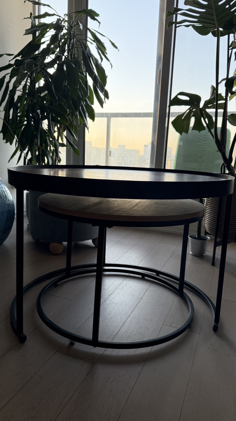 2-Piece Nesting Coffee Table – Perfect for Small Spaces! - photo 4