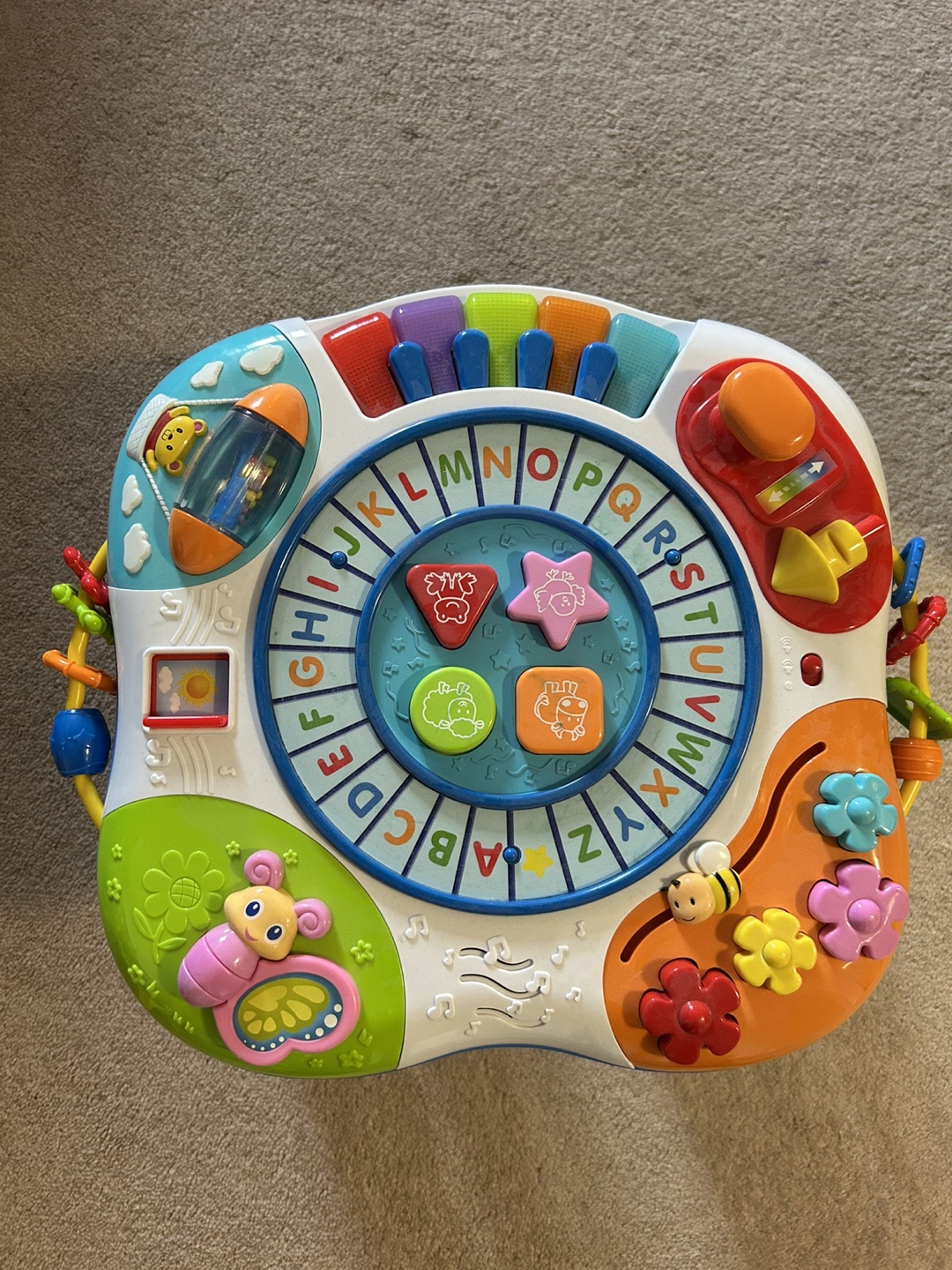 Letter Train & Piano Activity Table