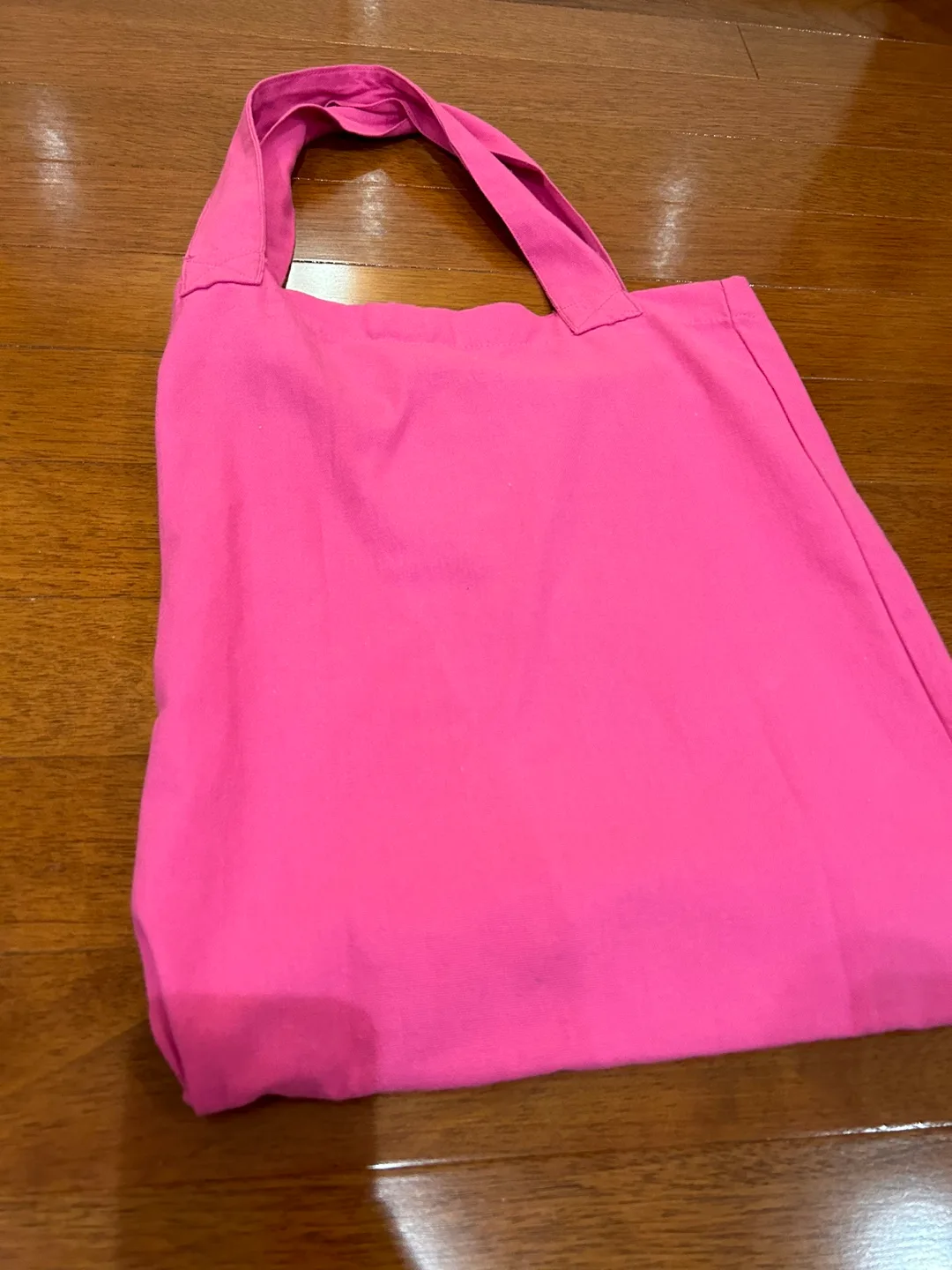 Pink cotton tote bag with zipper image indicator(2)