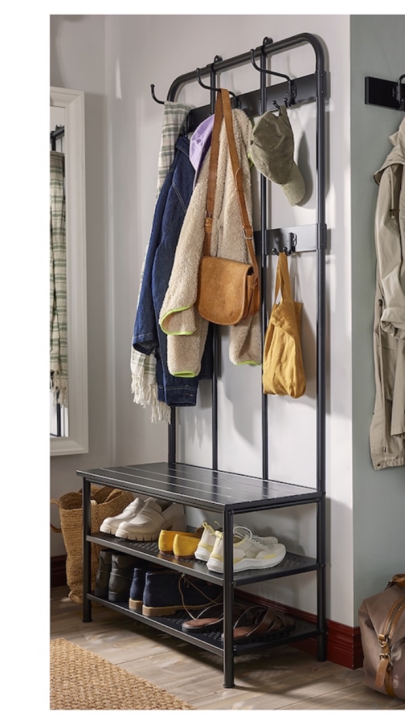 IKEA PINNIG coat rack with Shoe Storage - photo 2