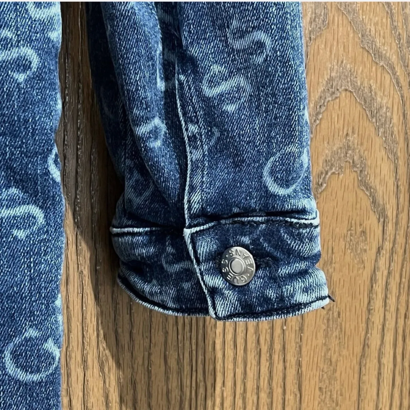 Guess Lorena Logo Denim Jumpsuit - Medium Wash image indicator(8)