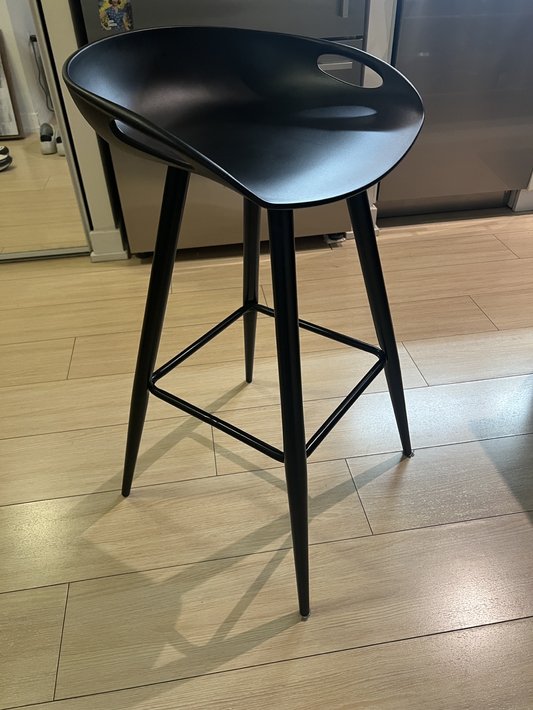 Black Bar Height Stools (Two)