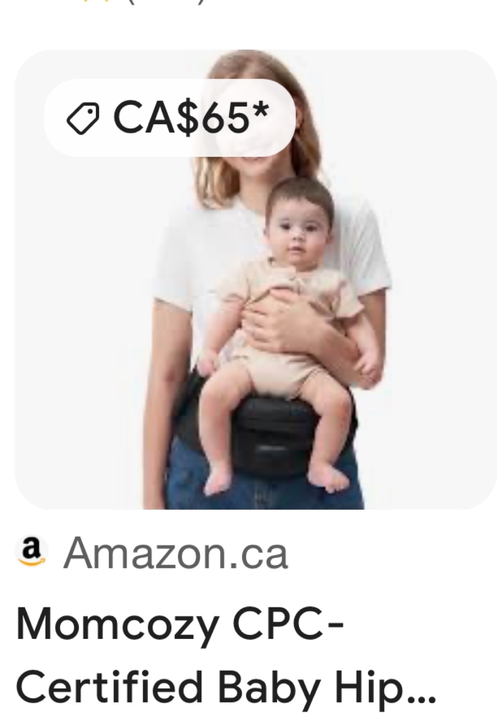Momcozy Baby Hip Seat Carrier - photo 5