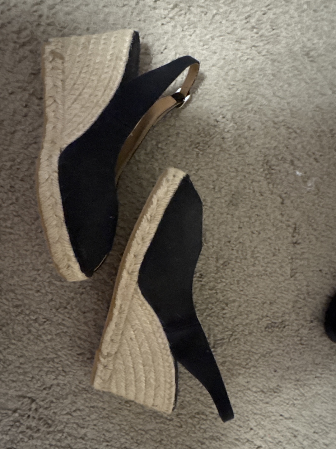 Never worn Black Espadrille Wedge Sandals - photo 2
