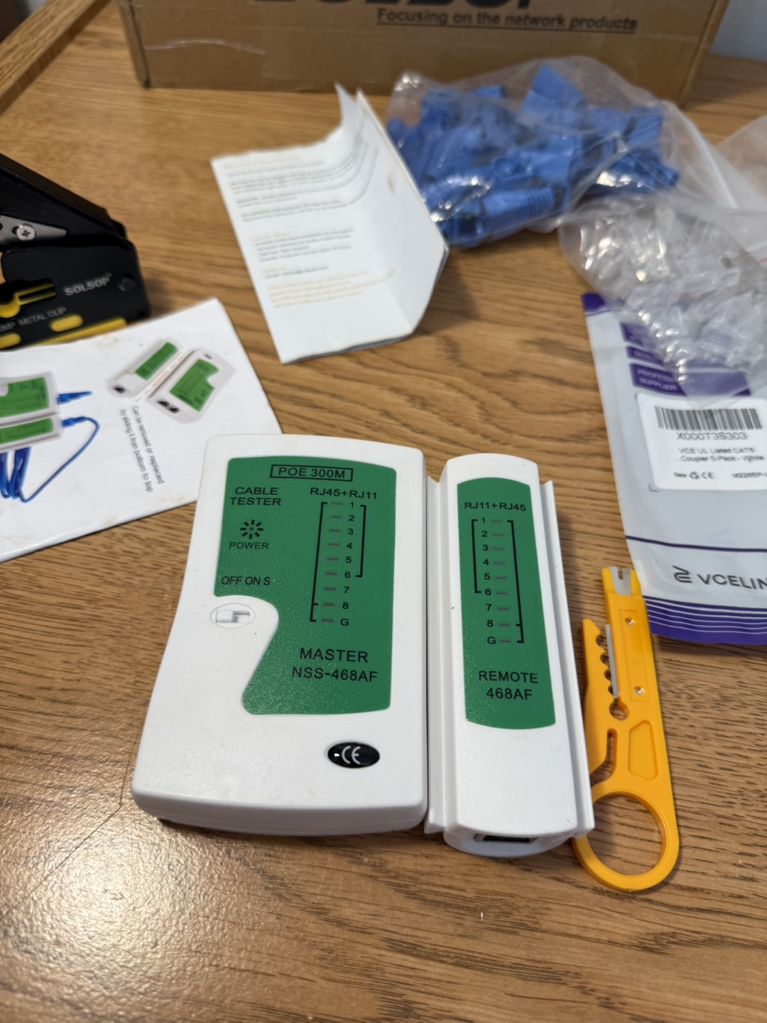 Solsop RJ45 Crimper Kit with Network Cable Tester - photo 2