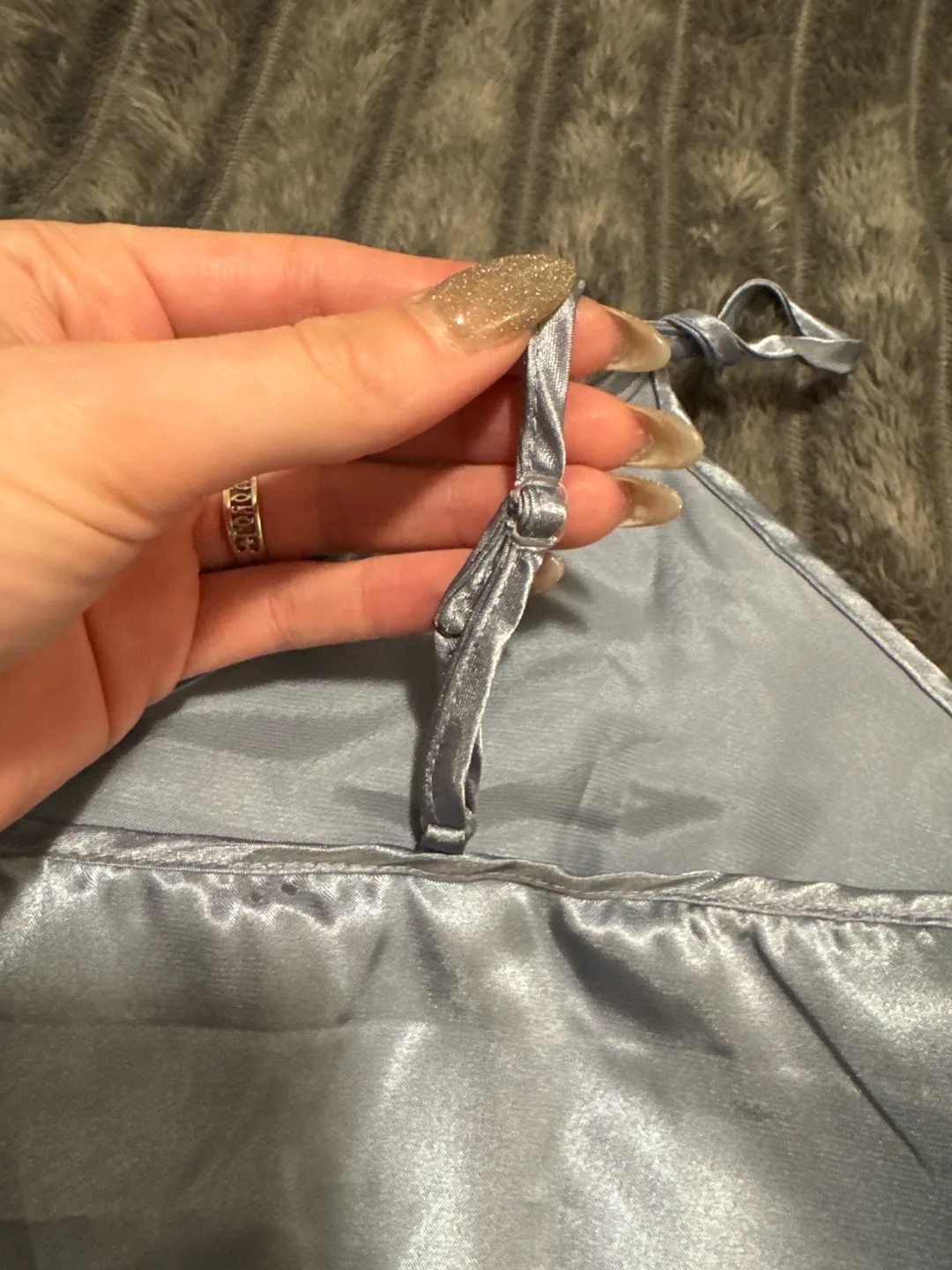 Silver Satin Pajama Set image indicator(4)