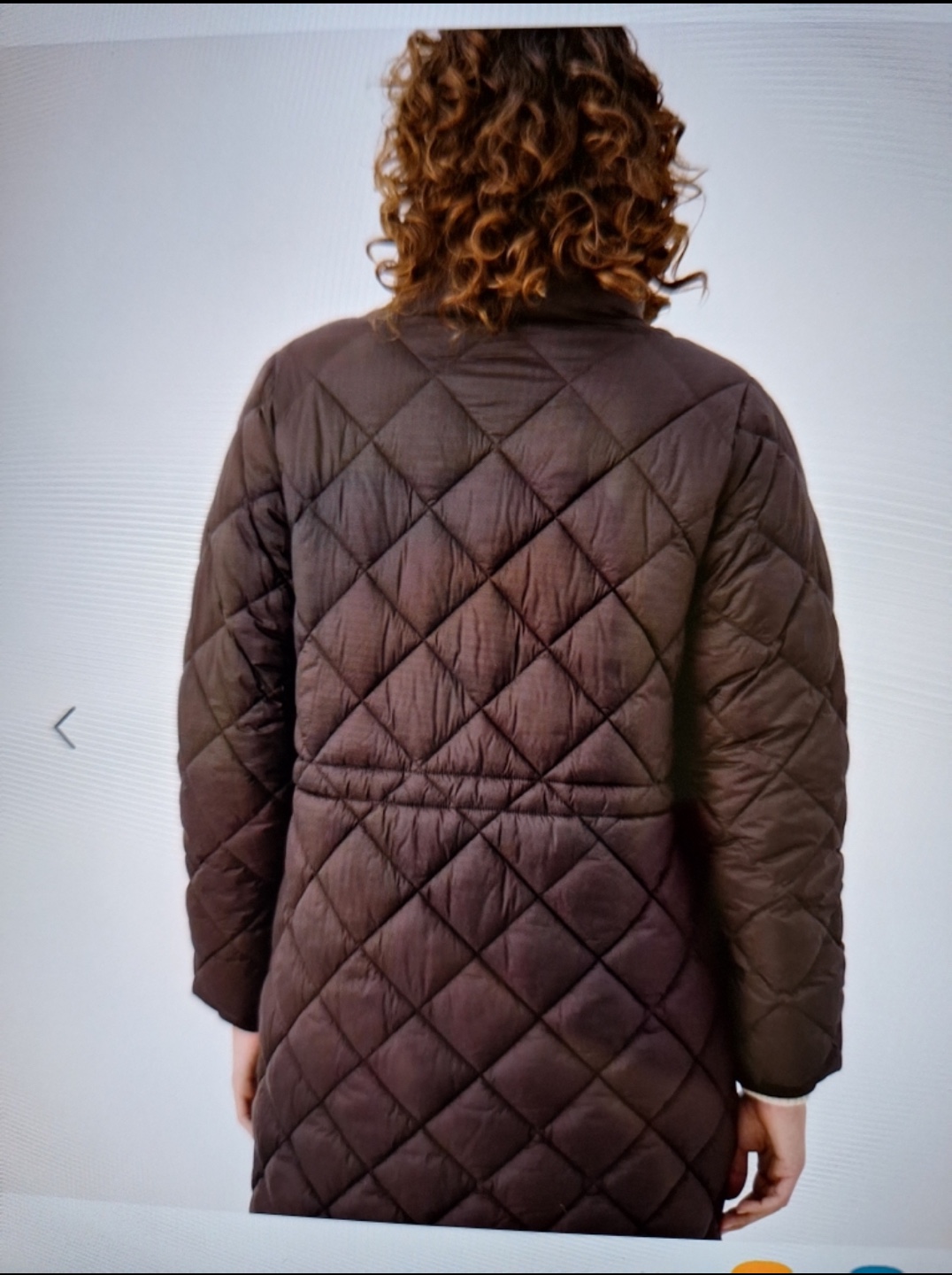 Part Two Brown Quilted Long Coat - Size 14 - photo 4