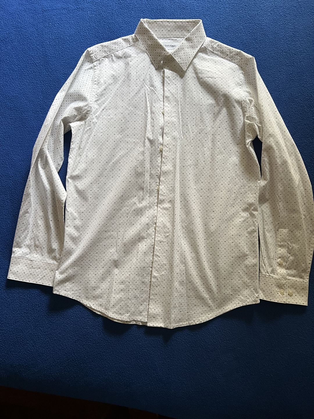 Calvin Klein Men's Size 16 Slim Fit Stretch Dress Shirt