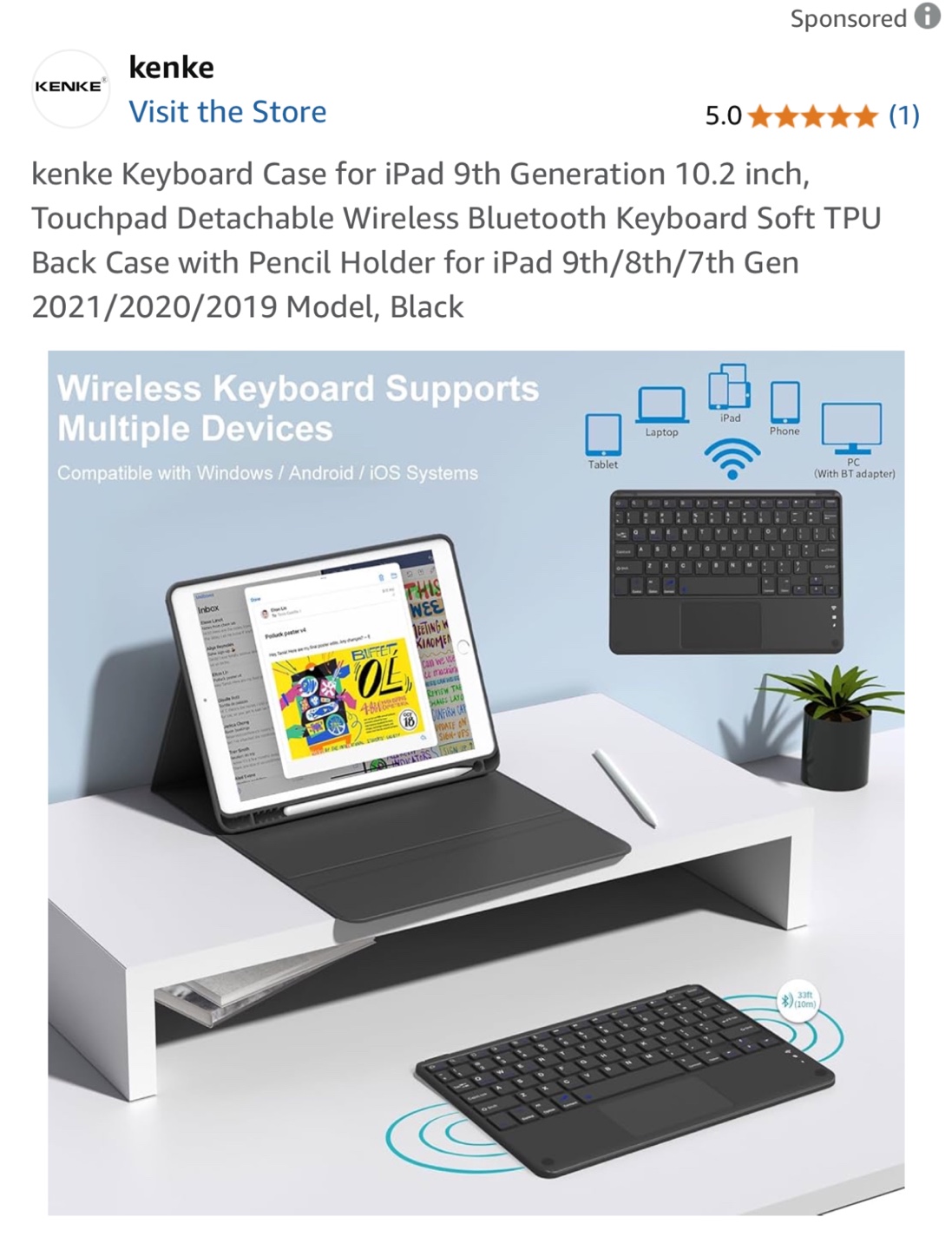 Kenke iPad Keyboard Case for 9th/8th/7th Gen - photo 5