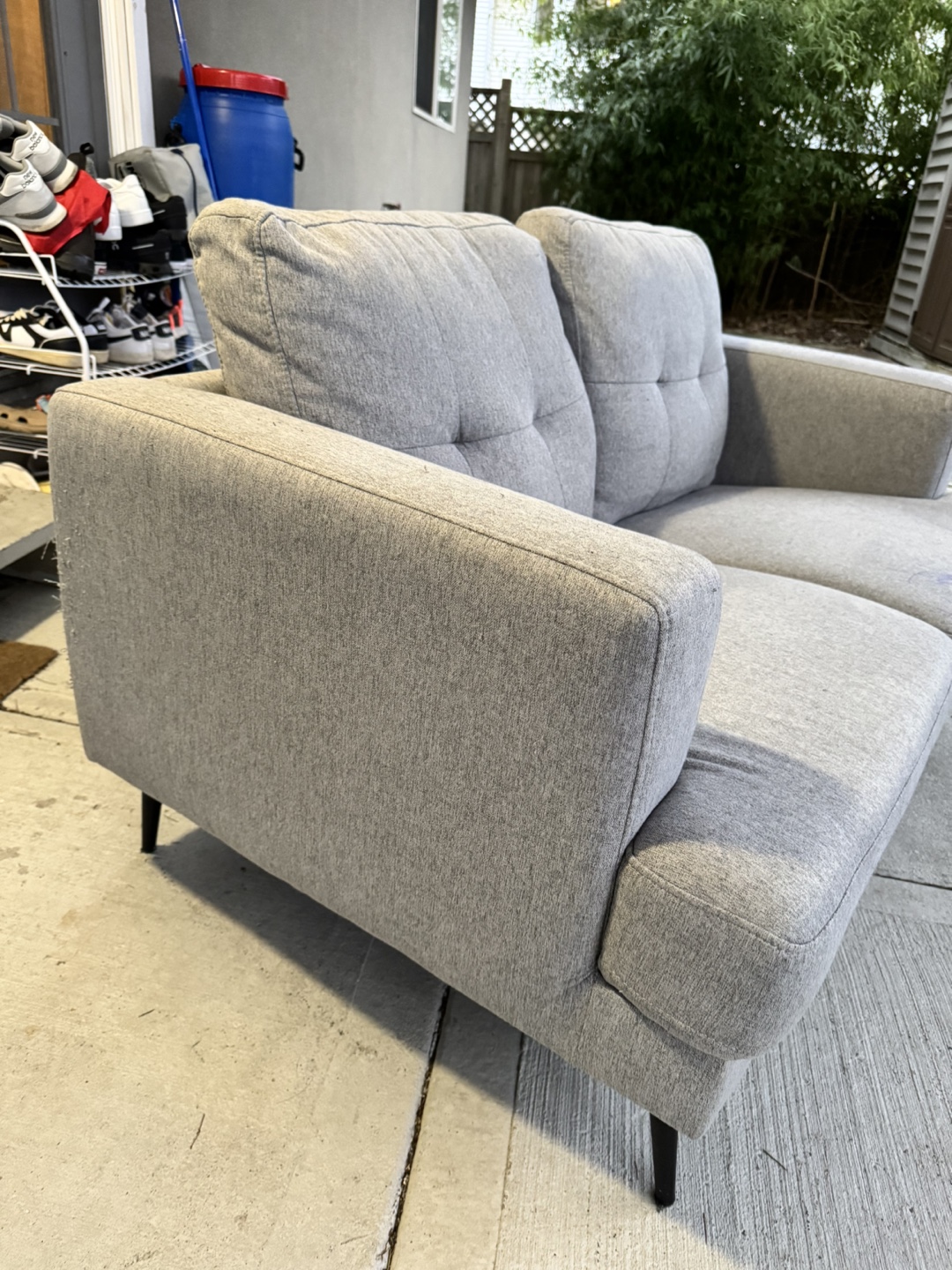 Grey Two-Seater Sofa - photo 4