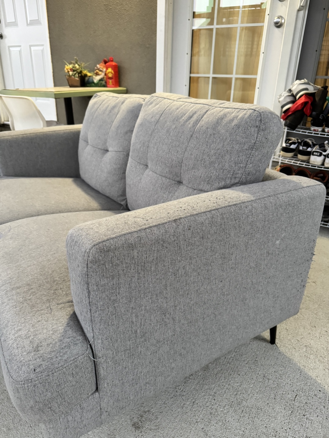 Grey Two-Seater Sofa - photo 3