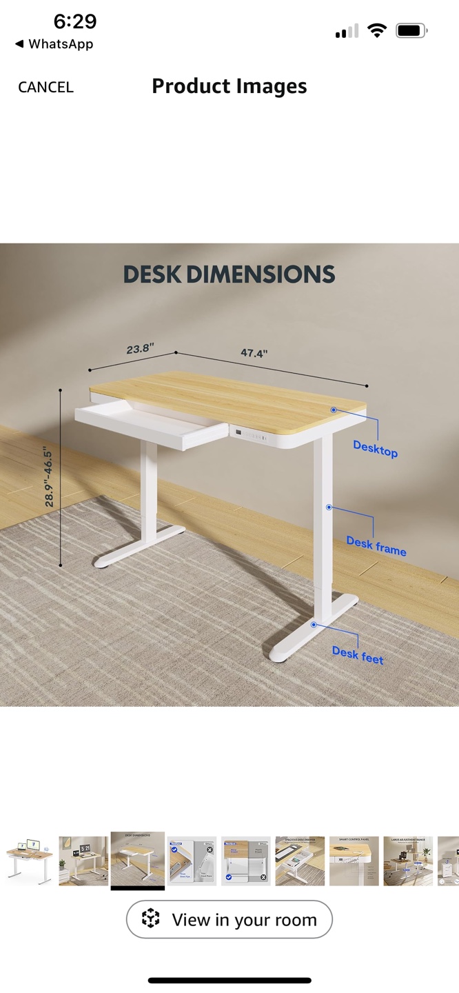 Adjustable Standing Desk - Excellent Condition