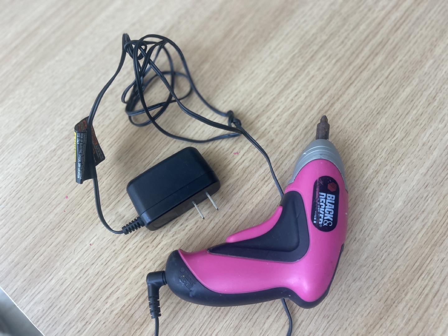 Black & Decker Cordless Rechargeable Pink Handheld Screwdriver