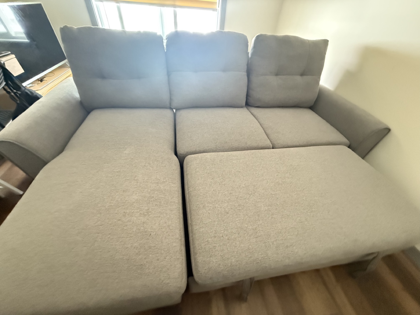 Grey Sectional Sofa with Storage - photo 4