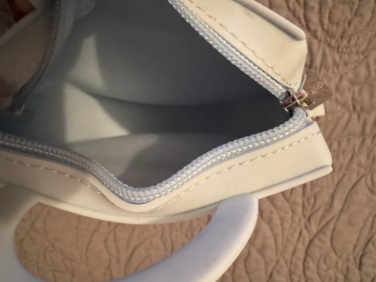 Adorable Mini Light Blue Baguette Bag with Chain Strap image indicator(4)