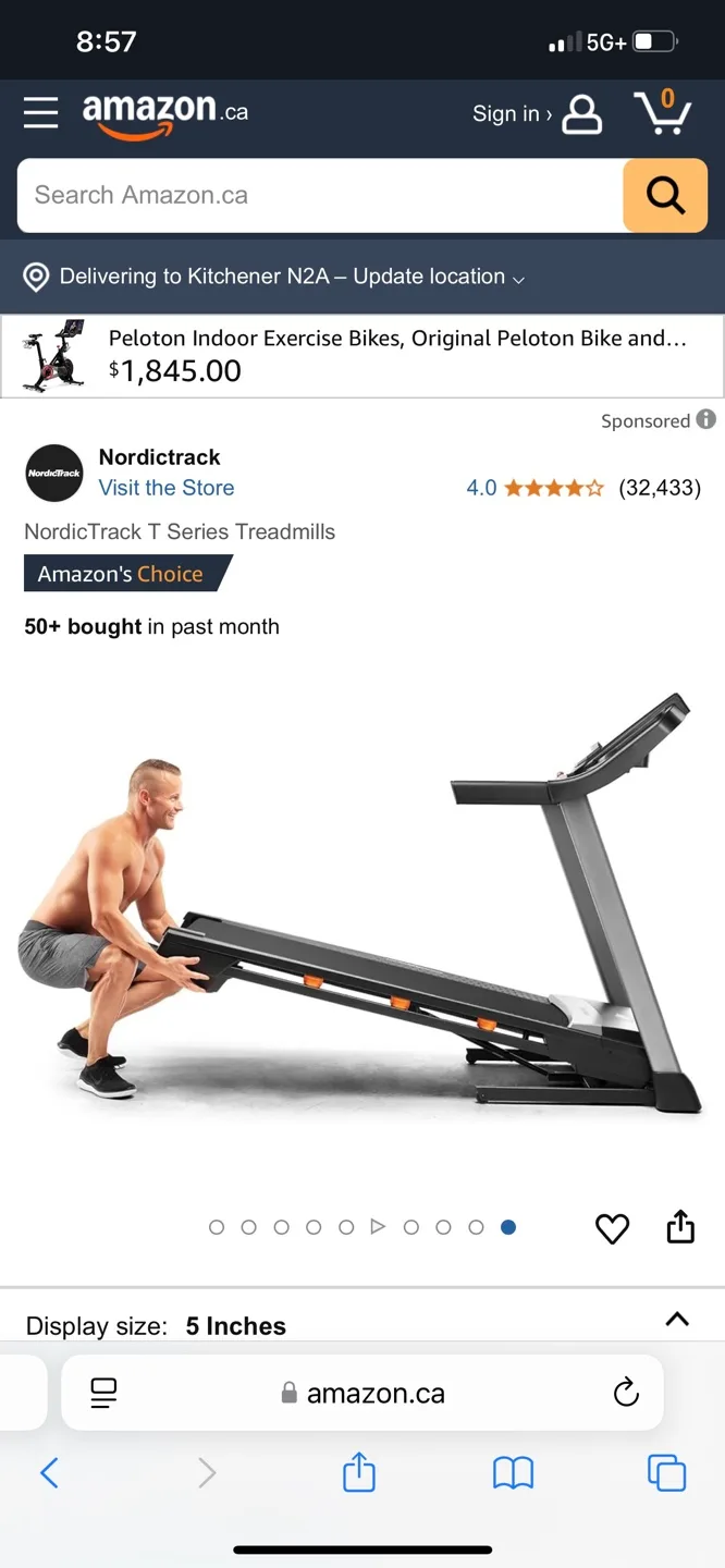 NordicTrack A2350 Treadmill - SpaceSaver Design image indicator(7)