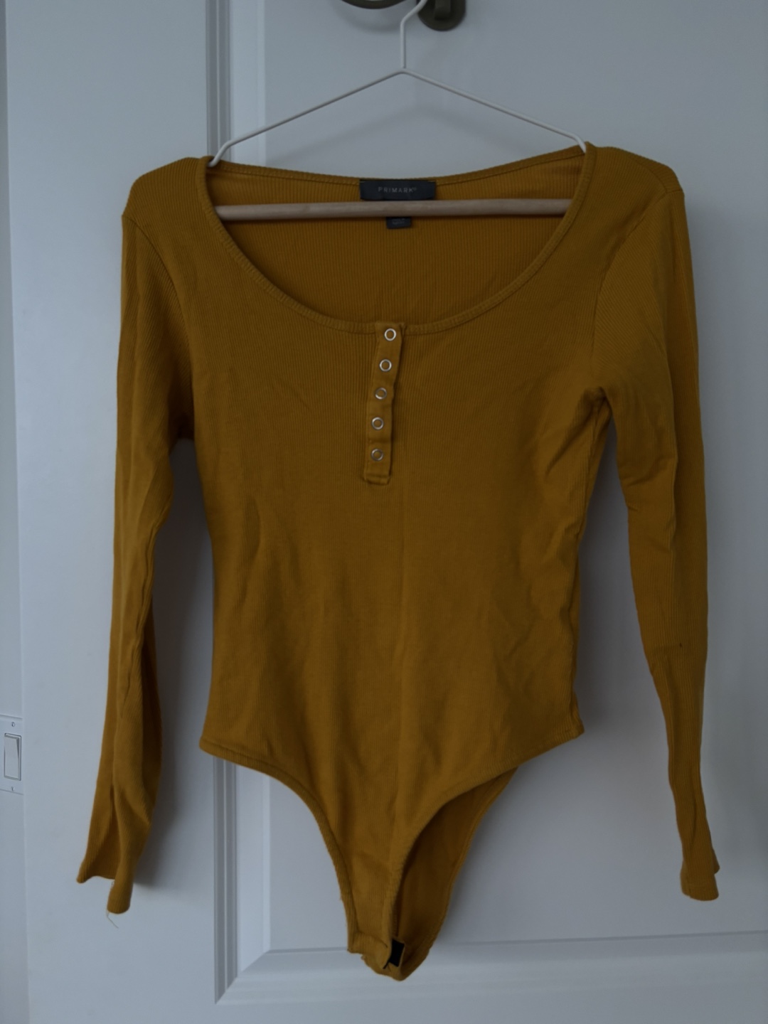 Primark Mustard Yellow Long Sleeve Bodysuit - photo 3