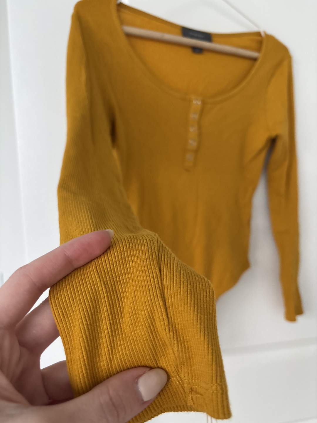 Primark Mustard Yellow Long Sleeve Bodysuit - photo 2