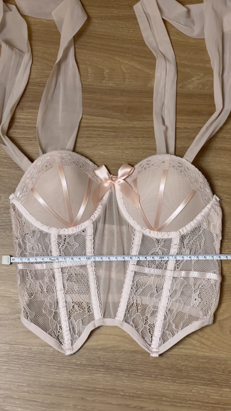 Blush Pink Lace Corset Top - photo 3