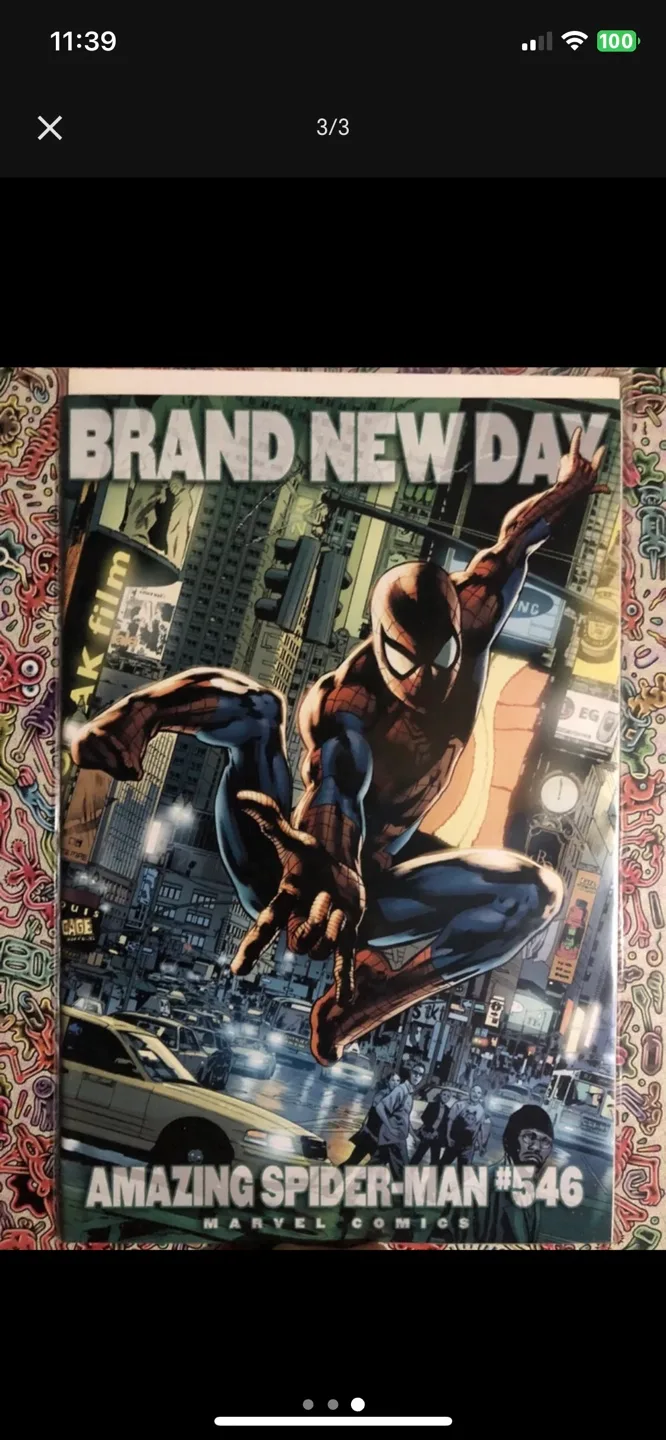 Amazing Spider-Man 546+ sketch variant Signed image indicator(3)