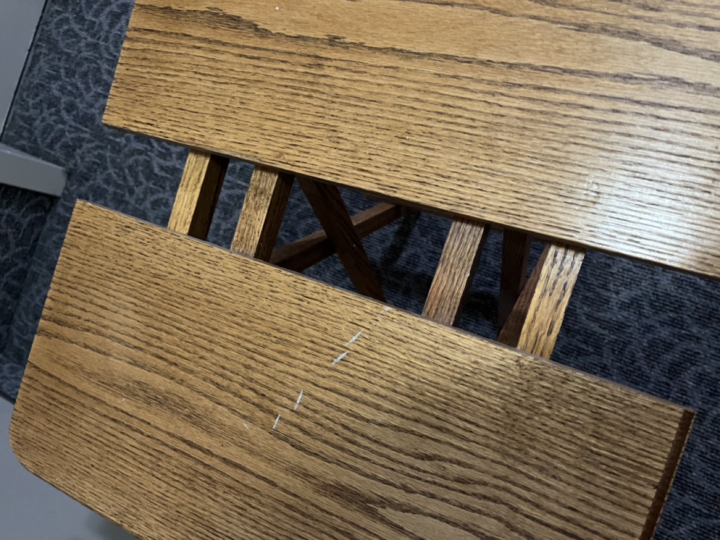 Vintage Wooden Tray Table - photo 3
