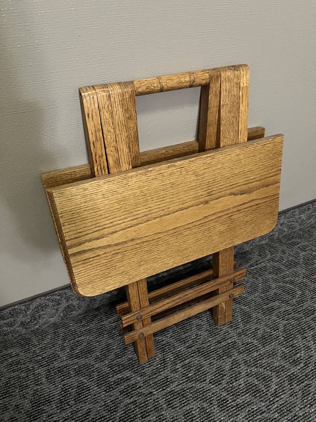 Vintage Wooden Tray Table - photo 5