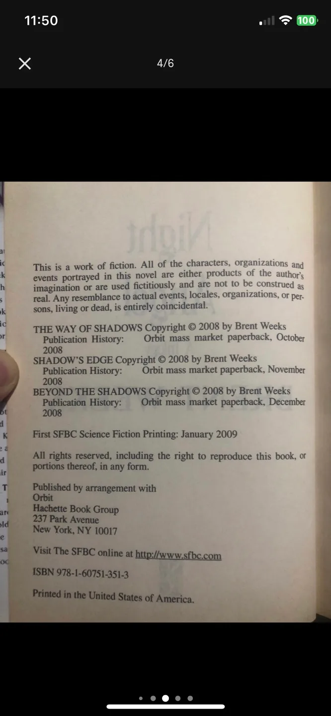 Night Angel/Perfect Shadow signed and numbered image indicator(4)