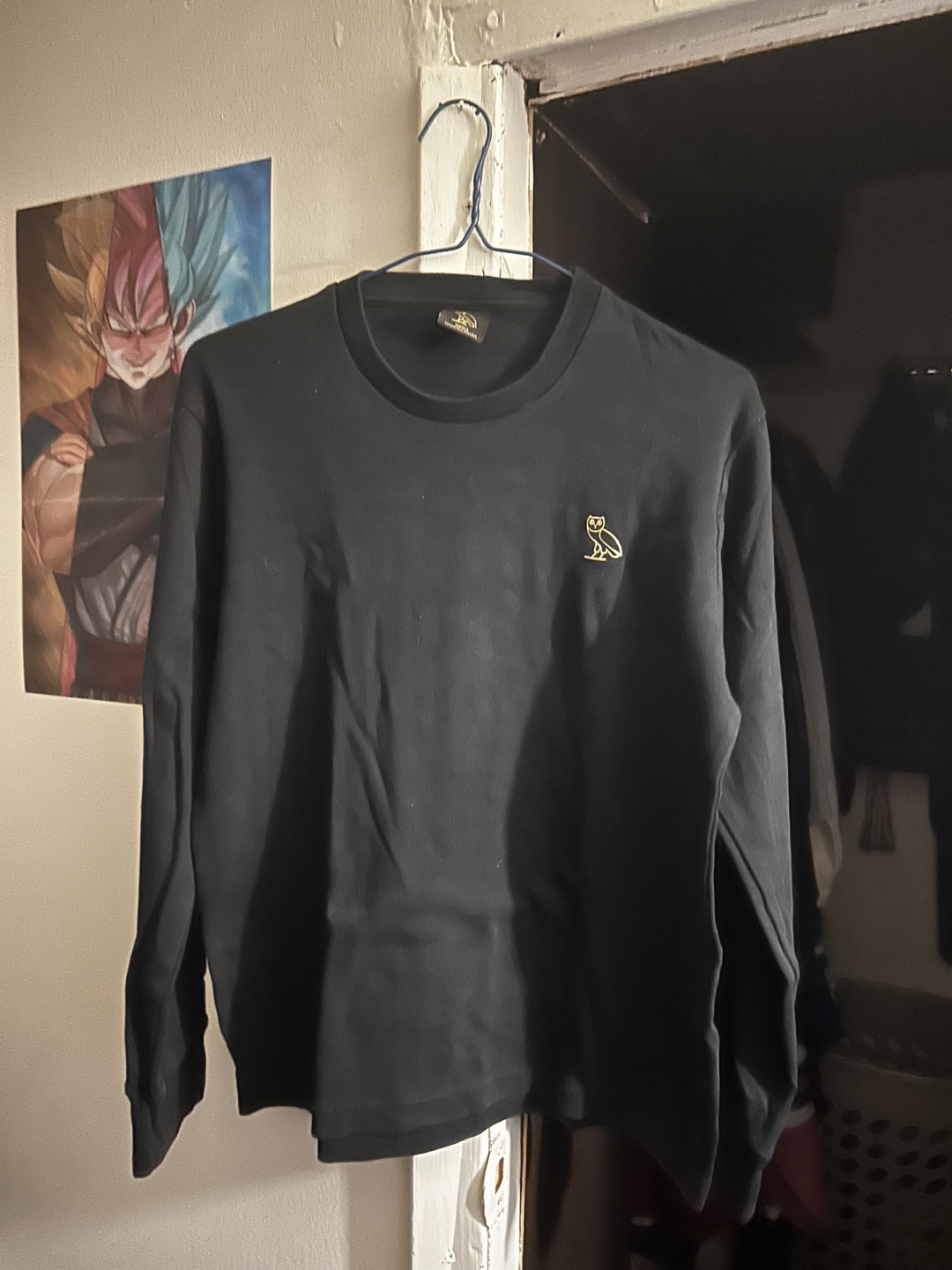 OVO Black Crewneck long sleeve- Small