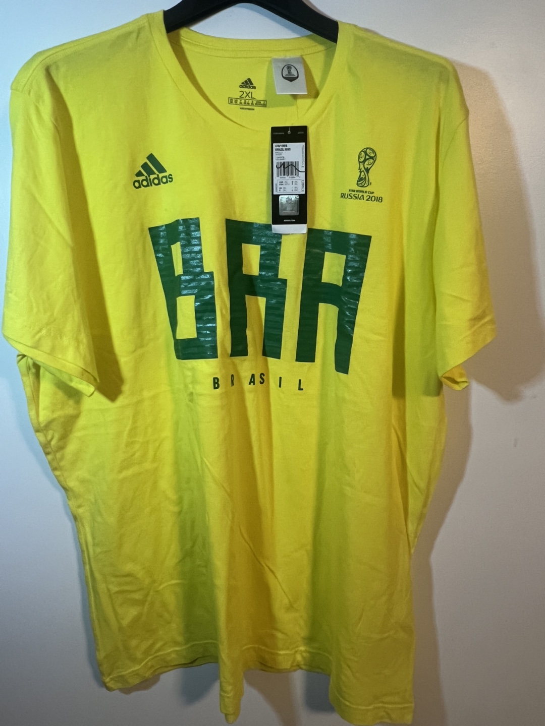 Adidas Brazil 2018 World Cup T-Shirt - 2XL - photo 4