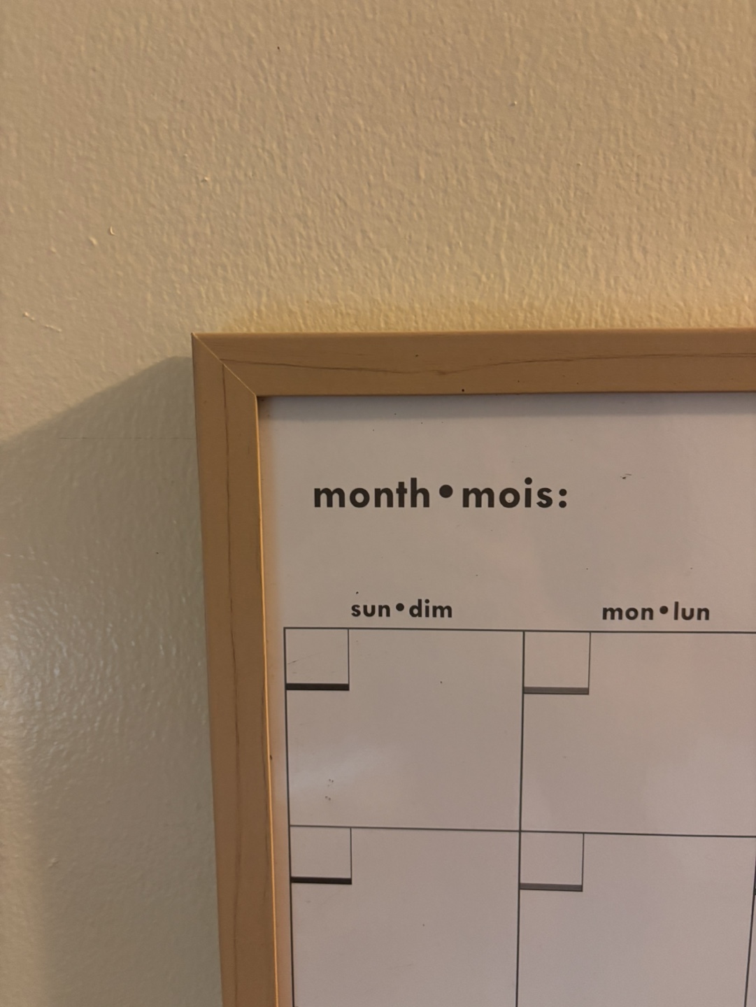 Monthly Dry-Erase Calendar Board - photo 2