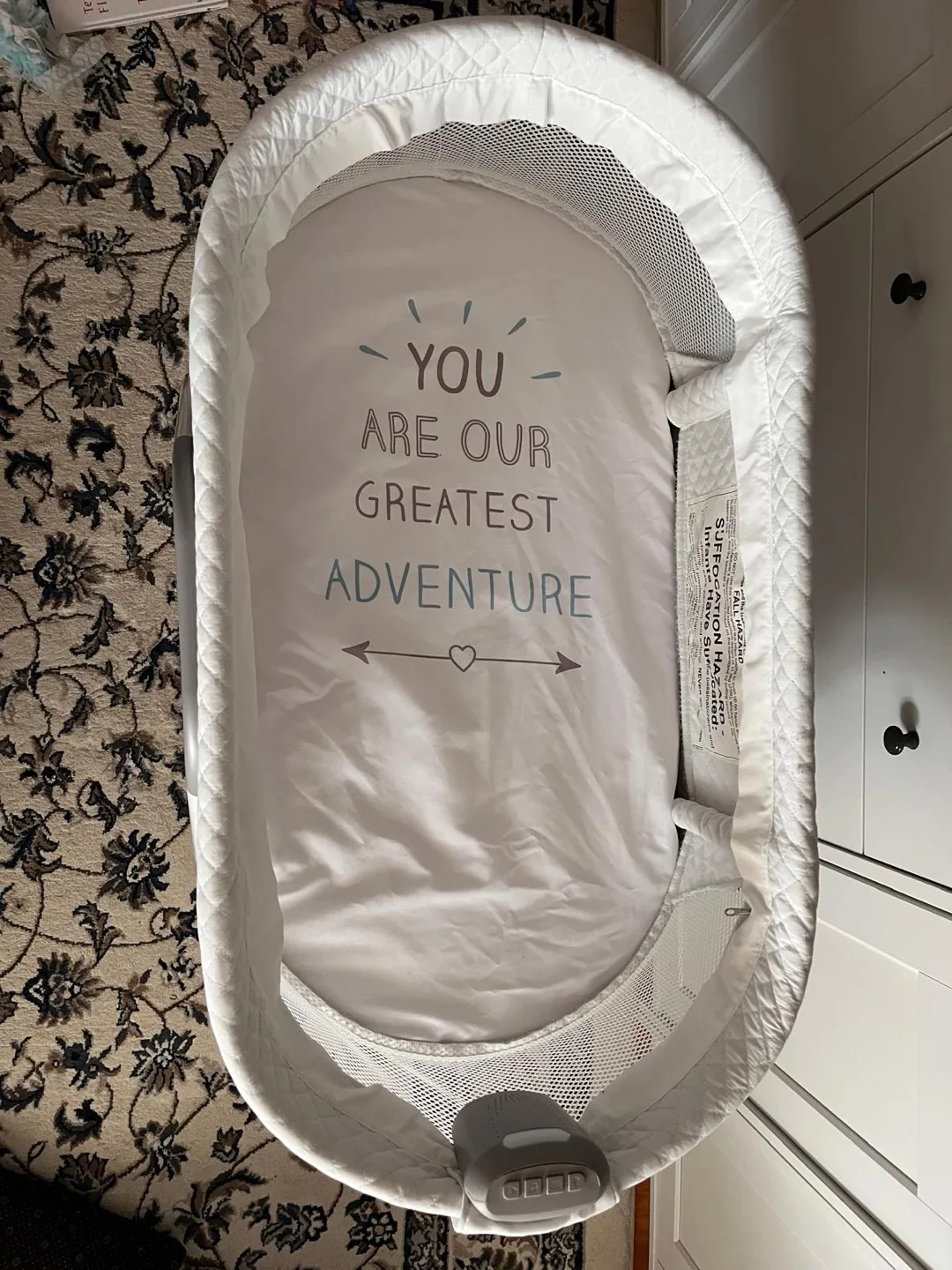 ✨LIKE NEW✨ Baby Bassinet with Storage image indicator(3)