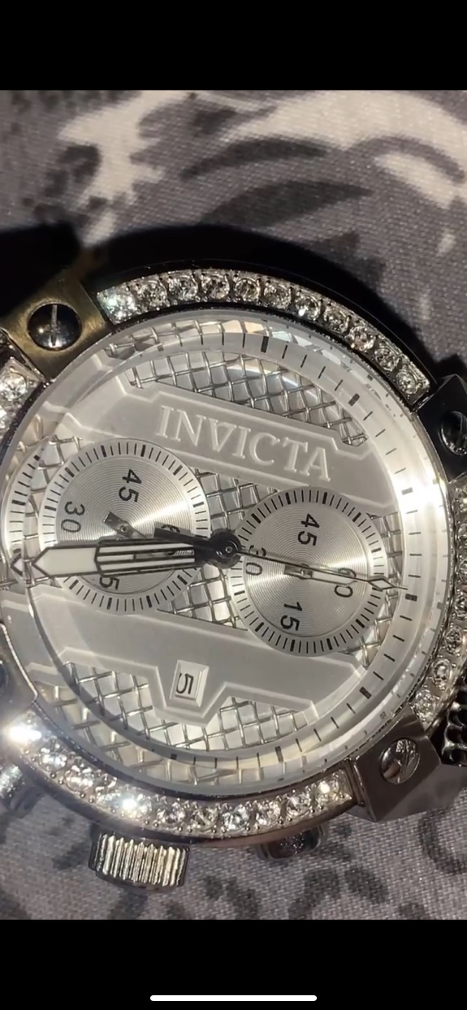 Invicta Men's Chronograph Watch with Diamond Bezel