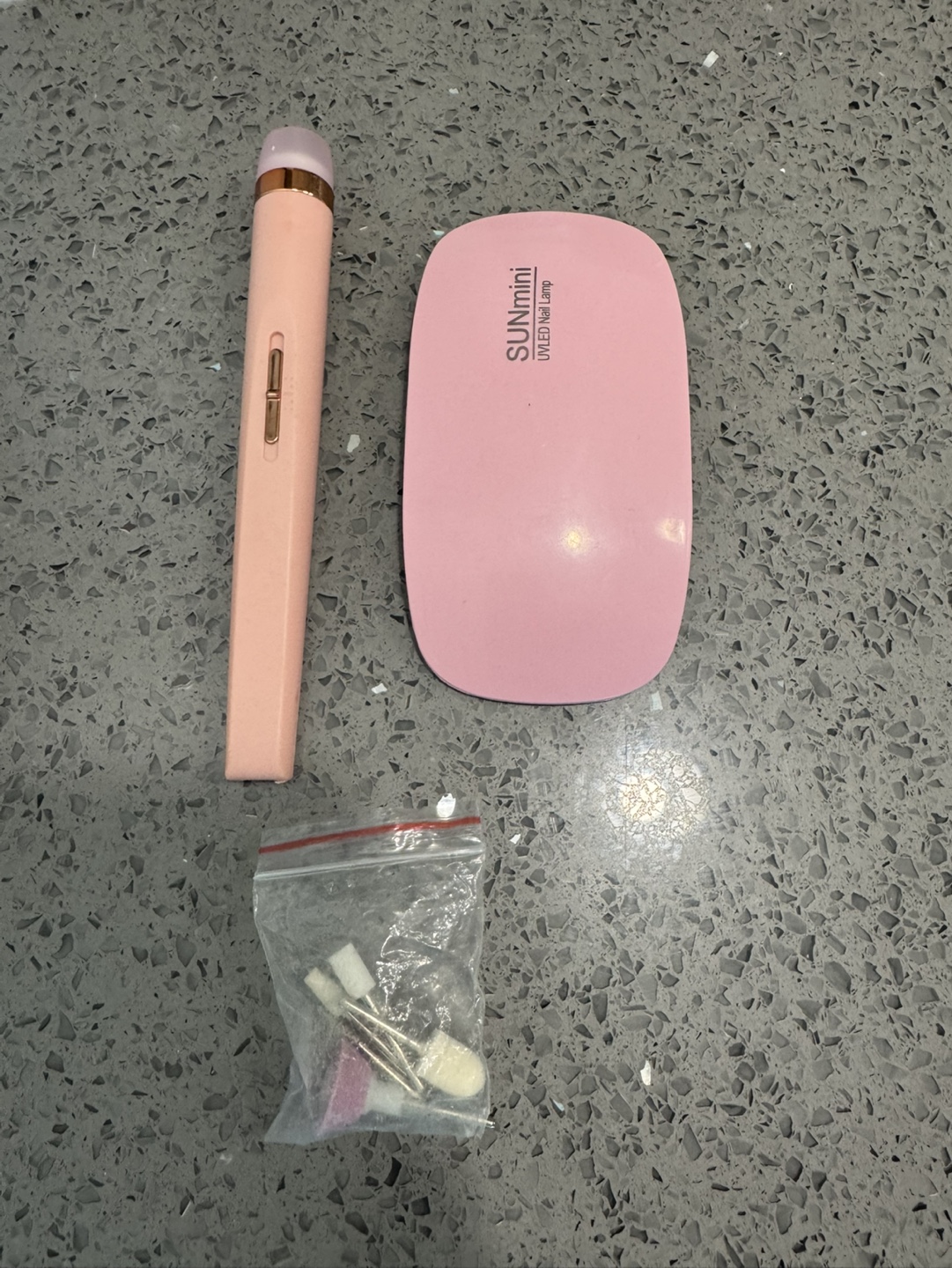 Nail kit bundle: press-on nails, UV lamp, glue, and tools - photo 2