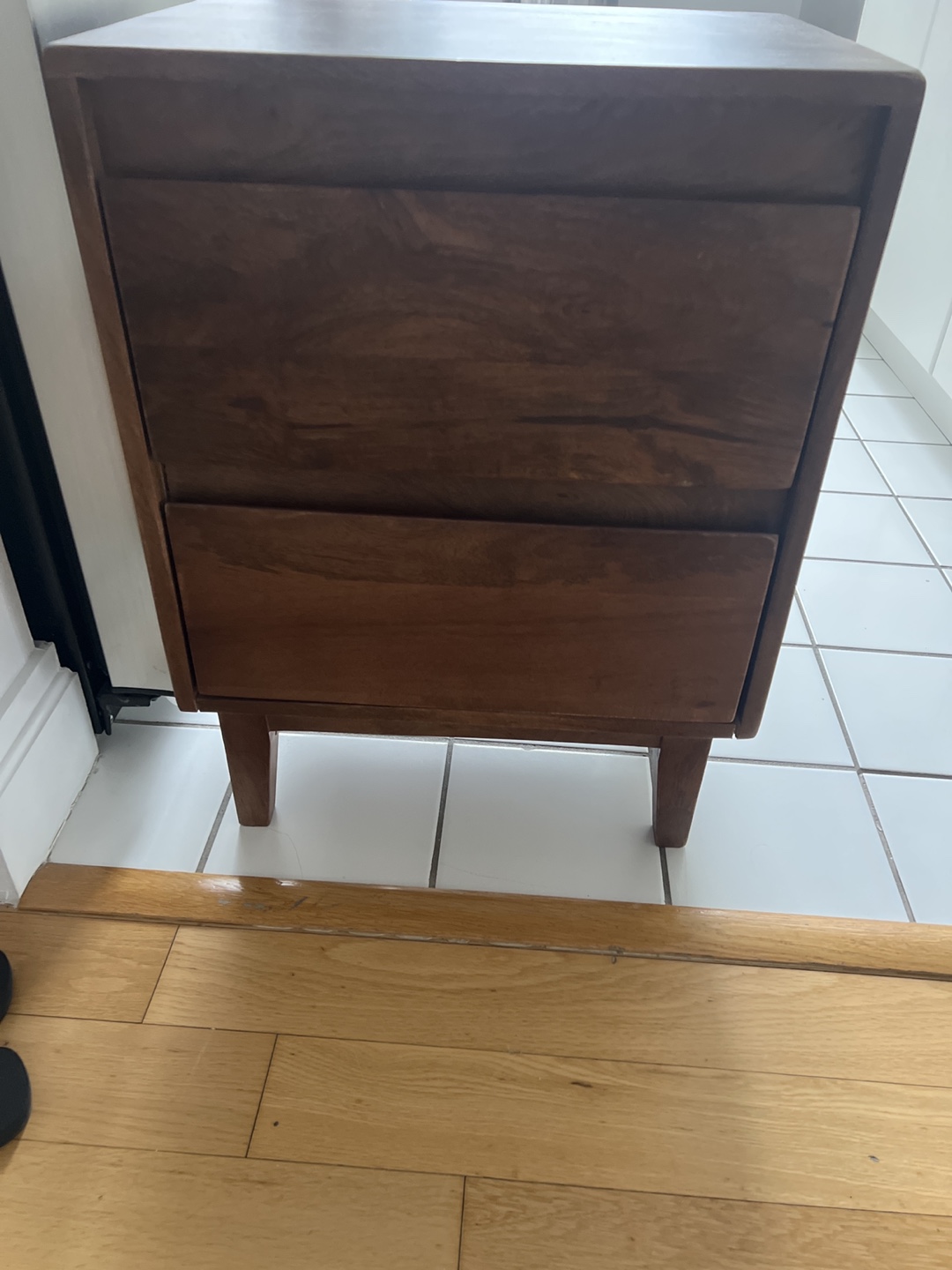 Mid-Century Modern Wooden Nightstand