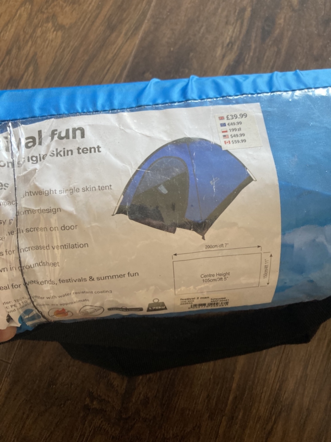 Mountain Warehouse Festival 2 Lightweight Single Skin Tent - photo 3