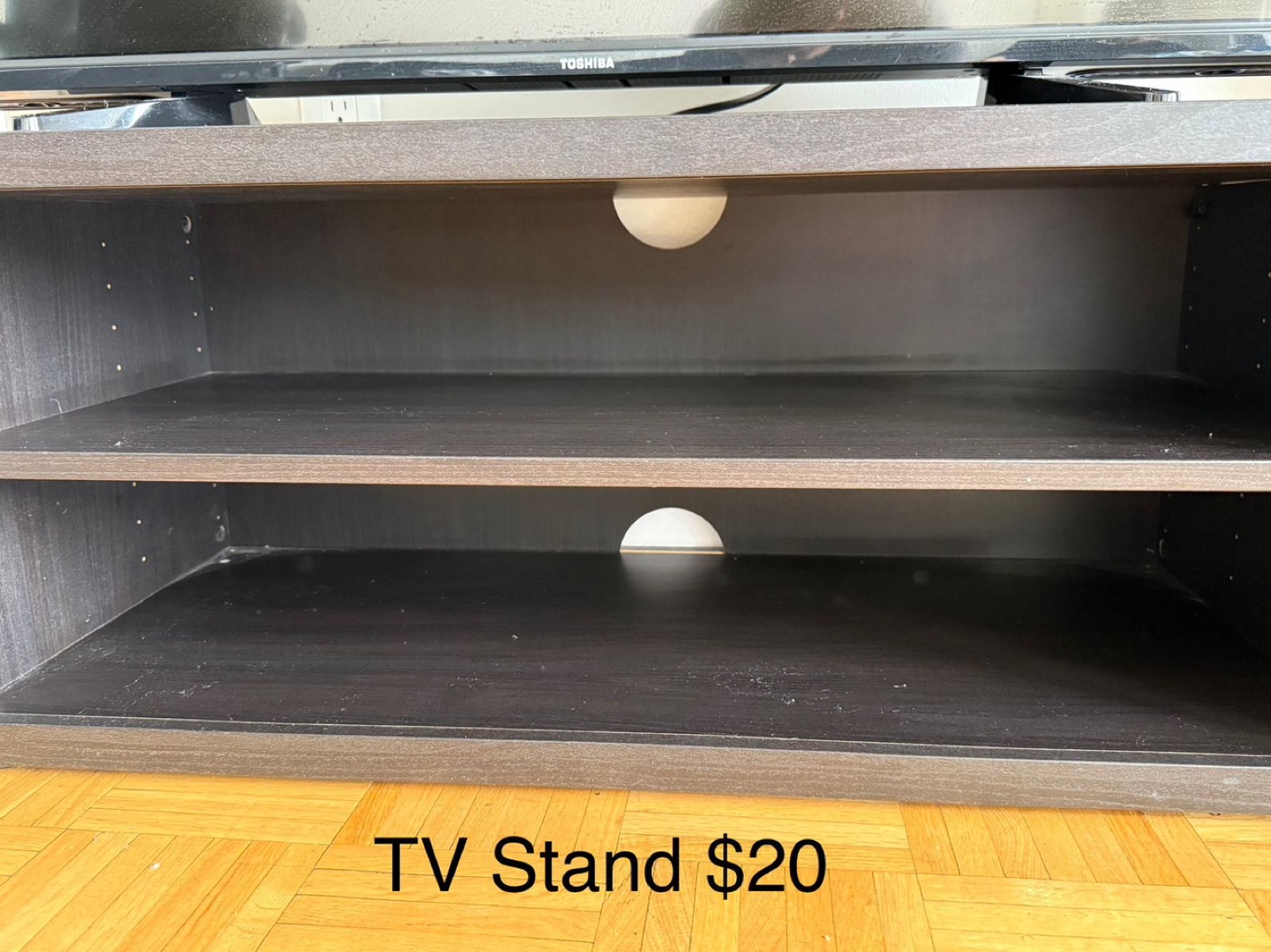 TV Stand - Dark Brown - $25
