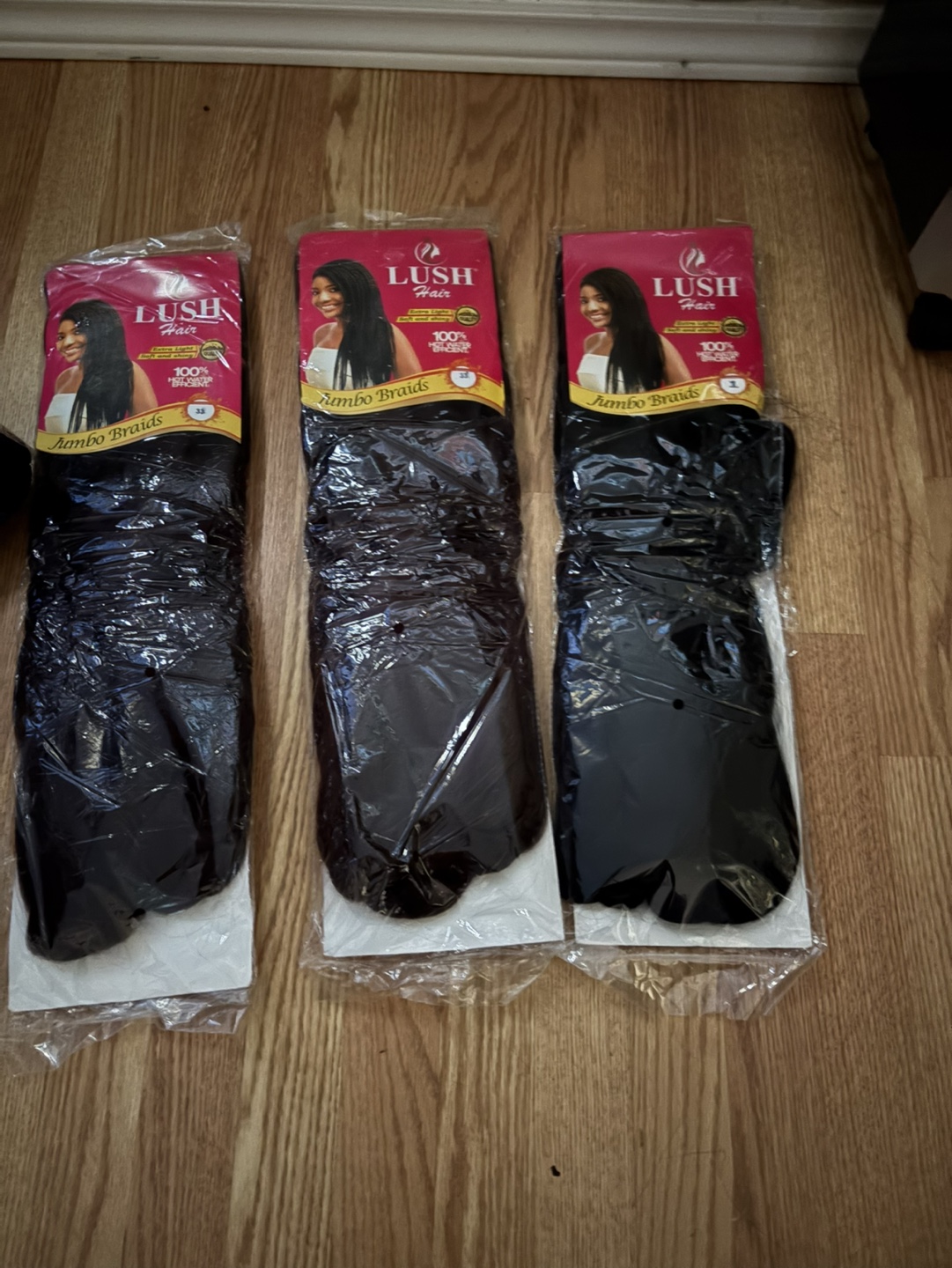 Three Packs of Lush Hair Jumbo Braids