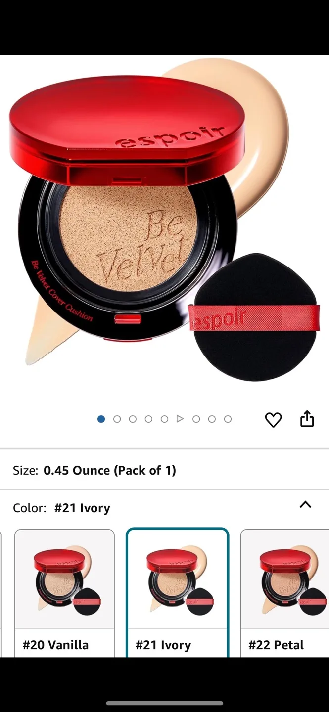 espoir - Be Velvet Cushion Foundation Ivory (used) #freecycle image indicator(10)