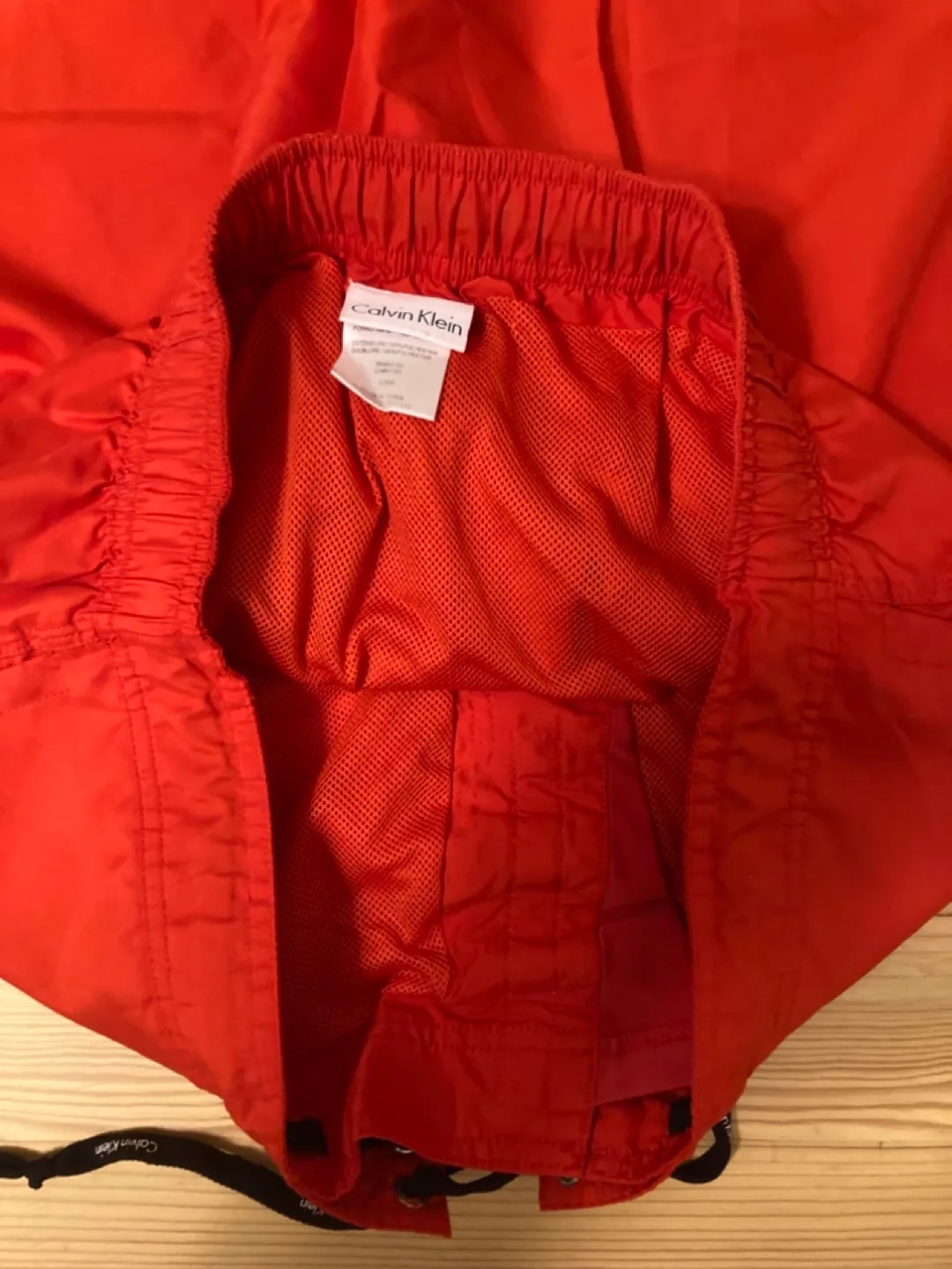 Men's Calvin Klein Red Swim Trunks image indicator(4)