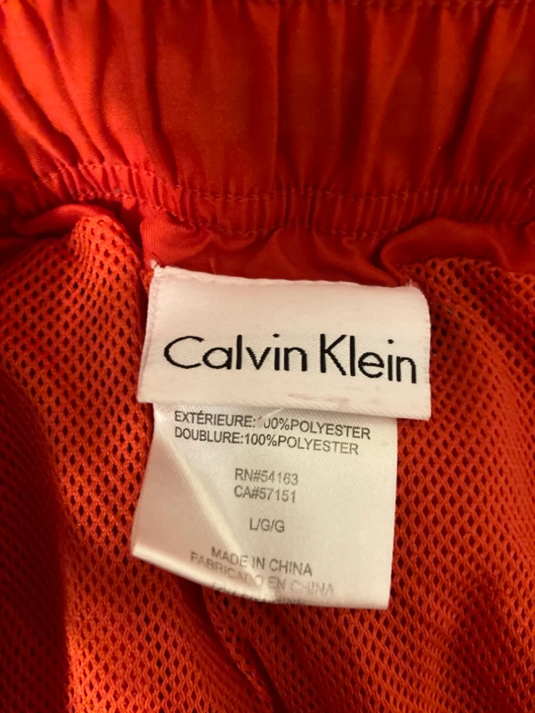Men's Calvin Klein Red Swim Trunks image indicator(5)