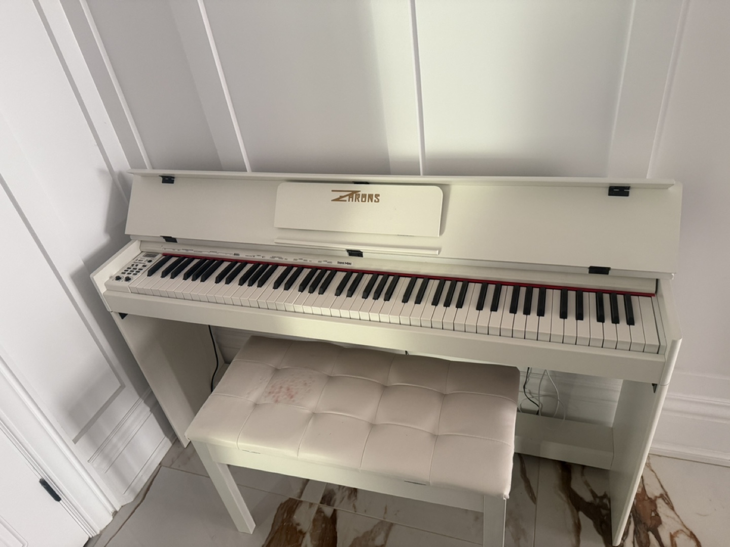 Zithromax 88-Key Digital Piano with Bench - photo 2